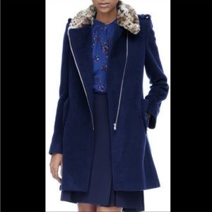 Rebecca Taylor Faux Fur Leopard Collar
Peacoat Coat Size 2
